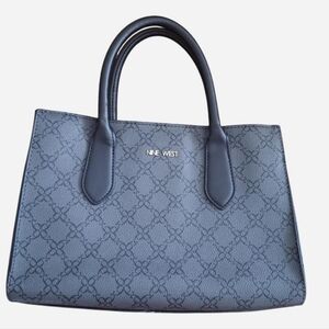 Nine West Black Patterned Satchel